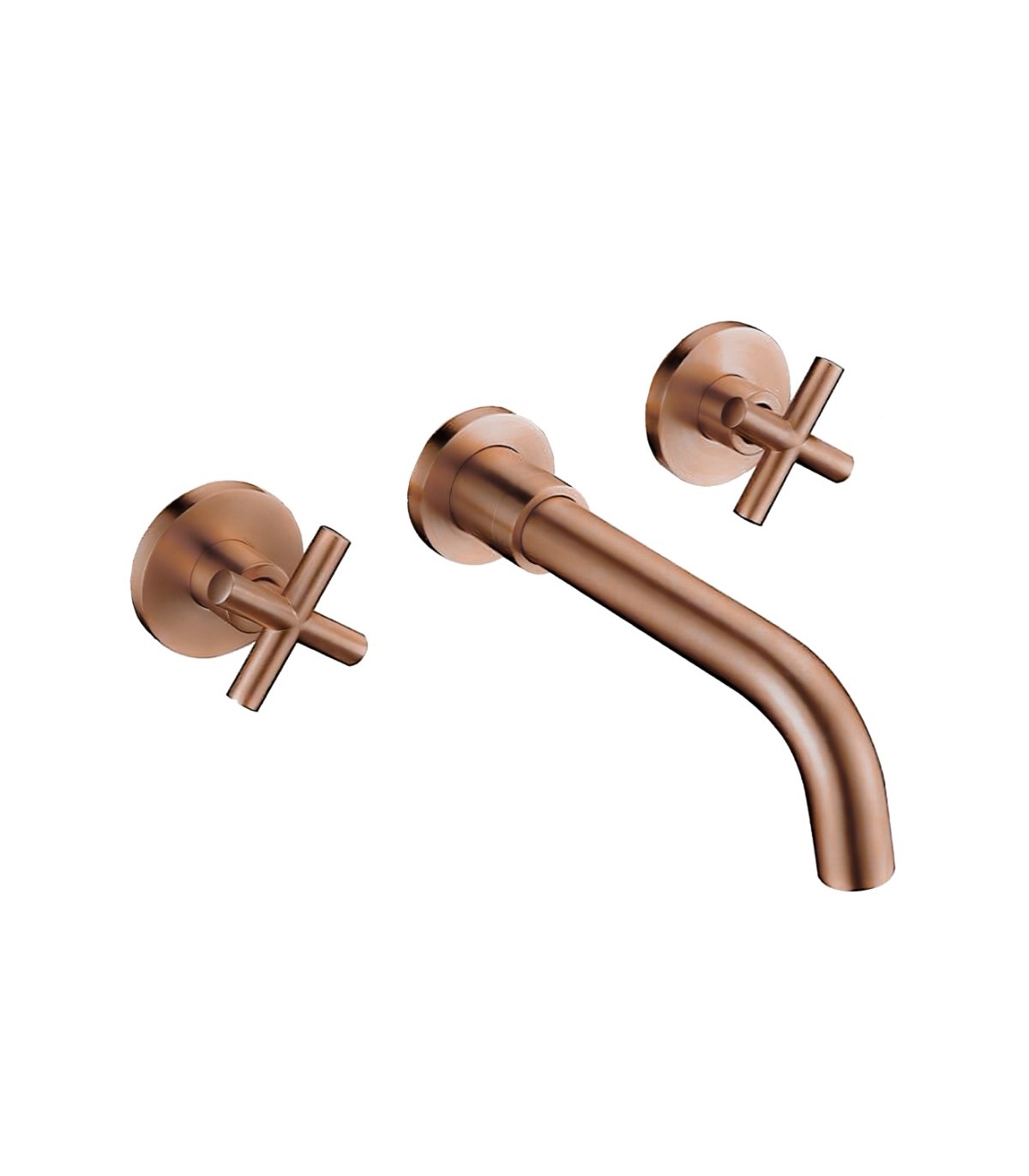 Conjunto de accesorios para baño moderno fabricados con acero inoxidable de  color oro rosa Valaz
